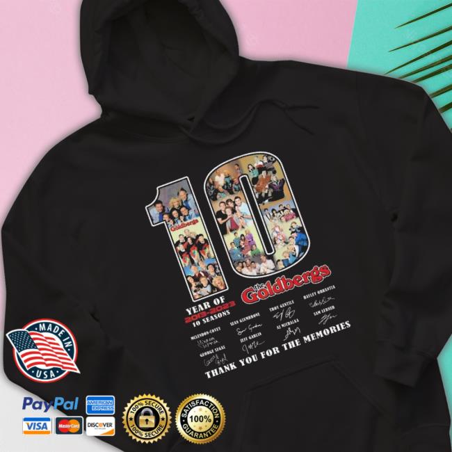 Years Of 2013 – 2023 10 Seasons The Goldbergs Thank You For The Memories Signatures shirt Years Of 2013 – 2023 10 Seasons The Goldbergs Thank You For The Memories Signatures shirt