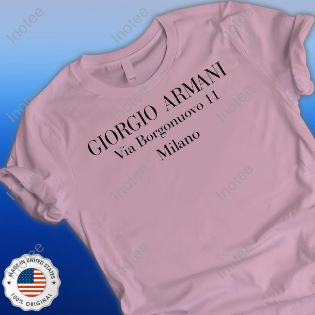 Giorgio Armani Via Borgonuovo 11 Milano Long Sleeve Giorgio Armani Via Borgonuovo 11 Milano Long Sleeve