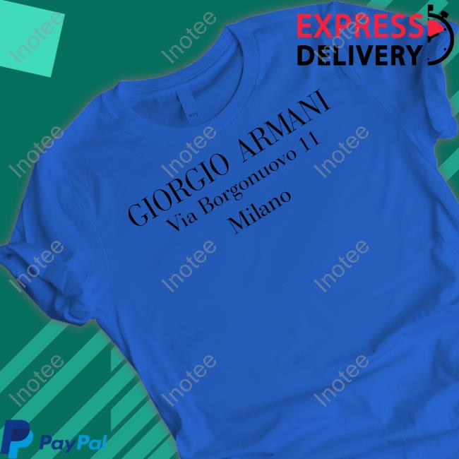 Giorgio Armani Via Borgonuovo 11 Milano Long Sleeve Giorgio Armani Via Borgonuovo 11 Milano Long Sleeve