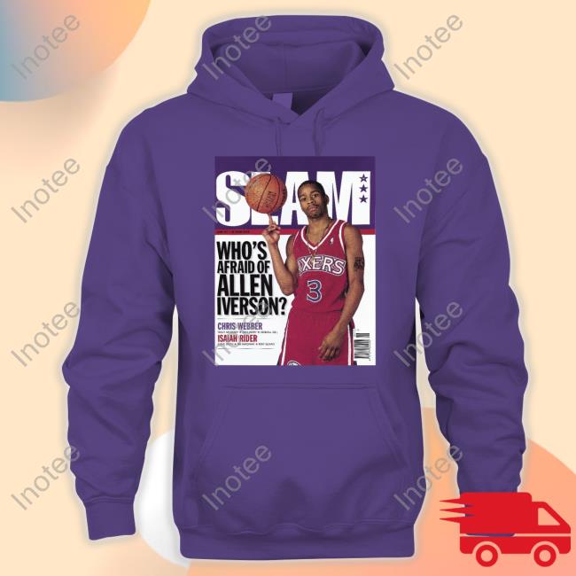 Jordan Love Wearing Slam Who's Afraid Of Allen Iverson Sweatshirt Green Bay  Packers - Inotee