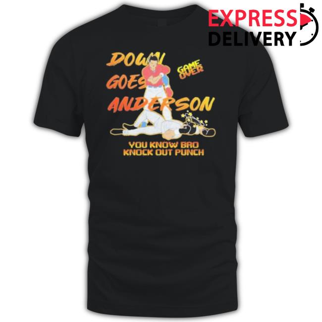 Official José Ramírez Down Goes Anderson Hoodie Sweatshirt Official José Ramírez Down Goes Anderson Hoodie Sweatshirt