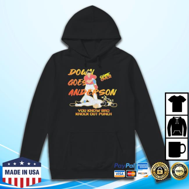 Official José Ramírez Down Goes Anderson Hoodie Sweatshirt Official José Ramírez Down Goes Anderson Hoodie Sweatshirt