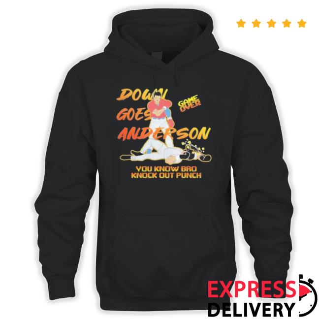 Official José Ramírez Down Goes Anderson Hoodie Sweatshirt Official José Ramírez Down Goes Anderson Hoodie Sweatshirt