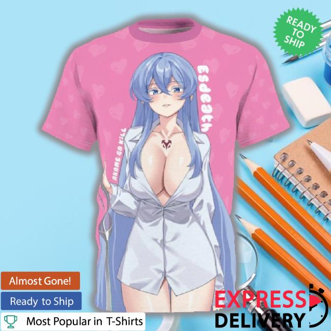 Esdeath - Night Dress - Akame Ga Kill Anime Girl Unisex Aop Cut & Sew 3D T-Shirt Esdeath - Night Dress - Akame Ga Kill Anime Girl Unisex Aop Cut & Sew 3D T-Shirt