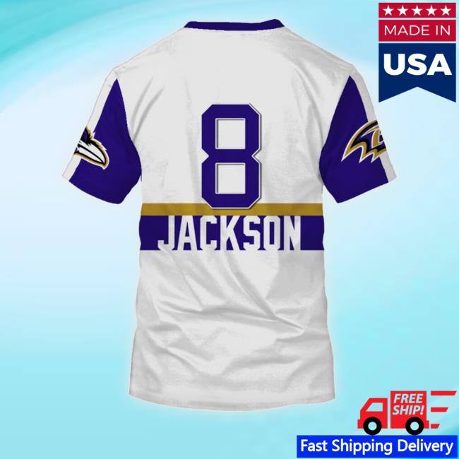 Baltimore Ravens Lamar Jackson 3 3D Hoodie