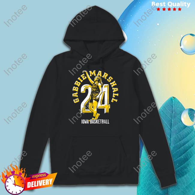 The Iowa Nil Merch Gabbie Marshall 24 Iowa Basketball Hooded Sweatshirt The Iowa Nil Merch Gabbie Marshall 24 Iowa Basketball Hooded Sweatshirt