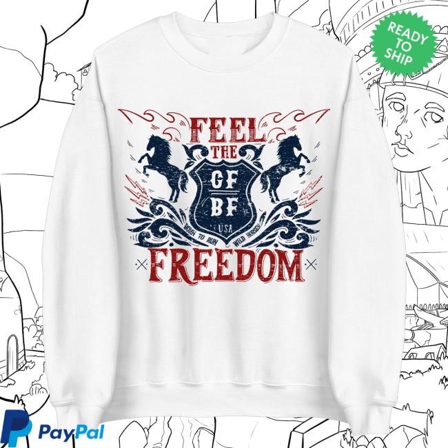 Hangovergang Official Merch Feel The Freedom Hooded Sweatshirt Hangovergang Official Merch Feel The Freedom Hooded Sweatshirt