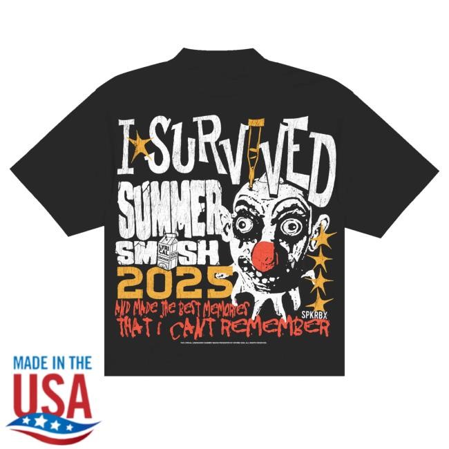 Trending The Summer Smash Merch Store I Survived Black Shirt Trending The Summer Smash Merch Store I Survived Black Shirt