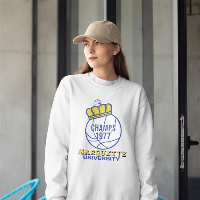 19Nine Marquette King Of '77 Tee Jack Goods Champs 1977' Marquette University Shirt