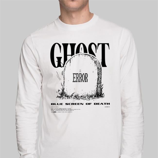 Ghostgaming Store Ghost Error Blue Screen Of Death Sweatshirt Jollztv
