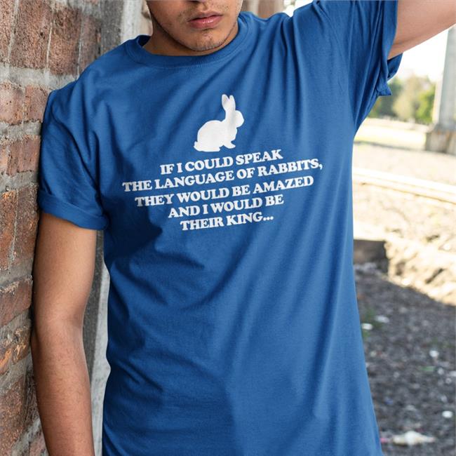 Origami Buny Purple I Could Speak The Language Of Rabbits They Would Be Amazed Shirt