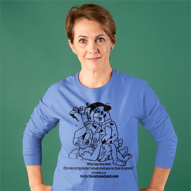 Rory Blank What Hast Thou Done Cain And Abel T Shirt White