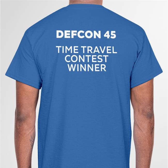 Defcon 45 Time Travel Contest Winner Hoodie Sweatshirt Def Con