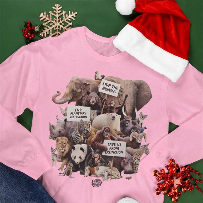 Stop The Humans End Planetary Destruction Save Us From Extinction T Shirt Dirtyvelvet Store