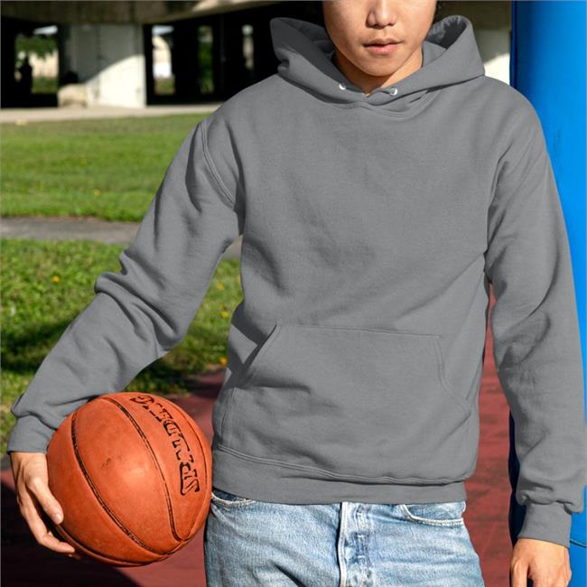 C.J. Petersen Wearing Iowa Outline Progress Pride Flag Sweatshirt
