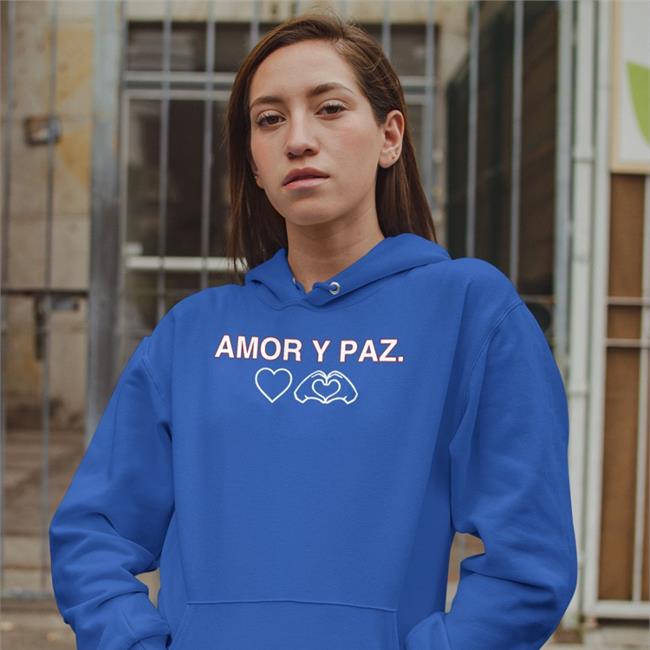 Blue Christopher Morel Amor Y Paz Shirt