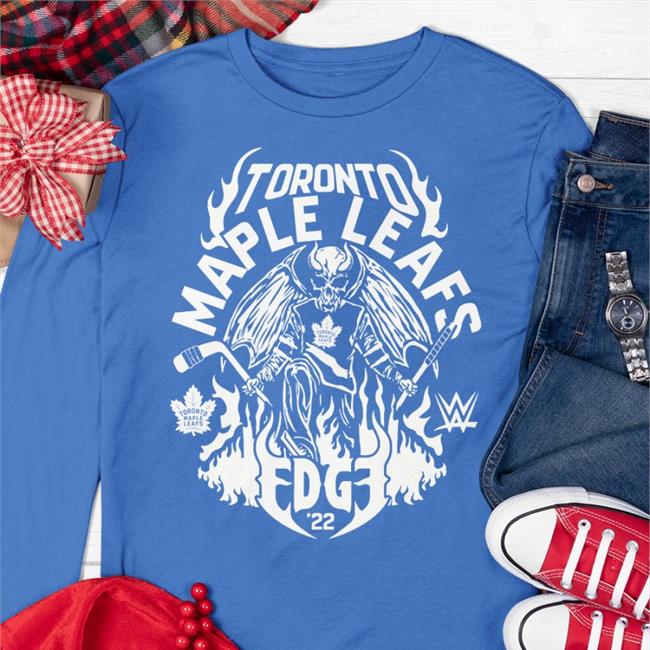 Maple Leafs X Edge Co Branded T Shirt Adam (Edge) Copeland Maple Leafs X Edge Co Branded Long Sleeve T Shirt Toronto Maple Leafs