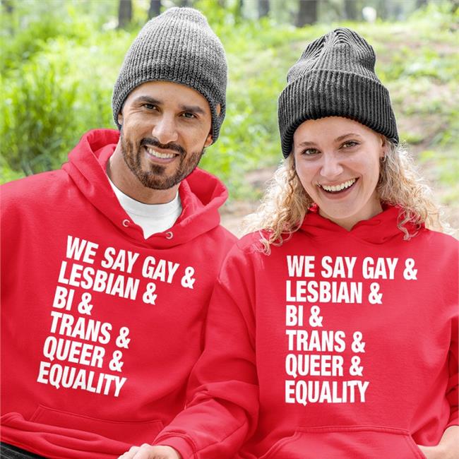 Sue Bird Wearing We Say Gay Lesbian Bi Trans Queer Equality T-Shirts Seattle Storm