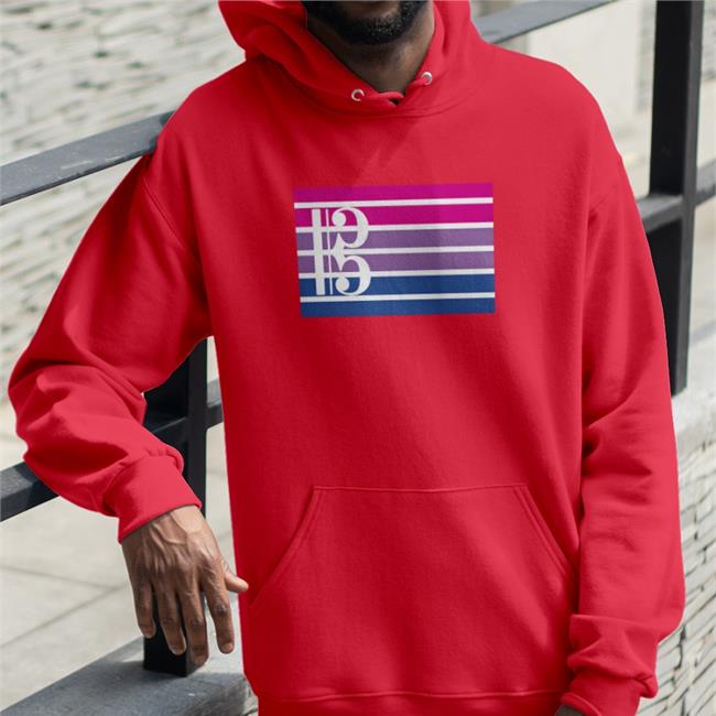 Bisexual And Alto Clef Sweatshirt Threatening Music Notation