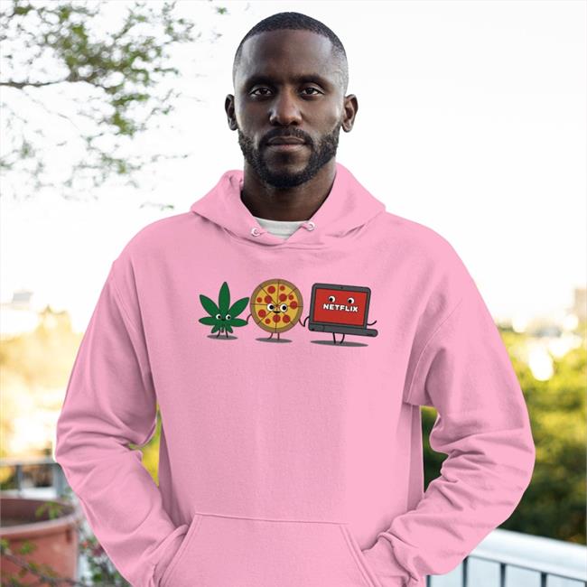 Weed Pizza Netflix Hooded Sweatshirt