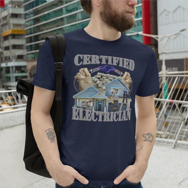 Hardshirts Certified Electrician Shirt Hard Shirts 777 Store