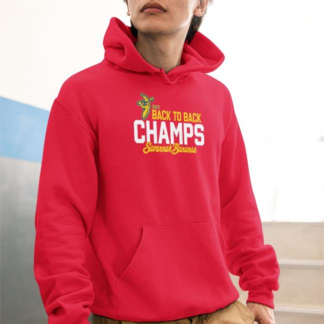 Back To Back Champs Savannah Bananas T-Shirt Savannah Bananas Back To Back Champs Savannah Bananas T Shirts