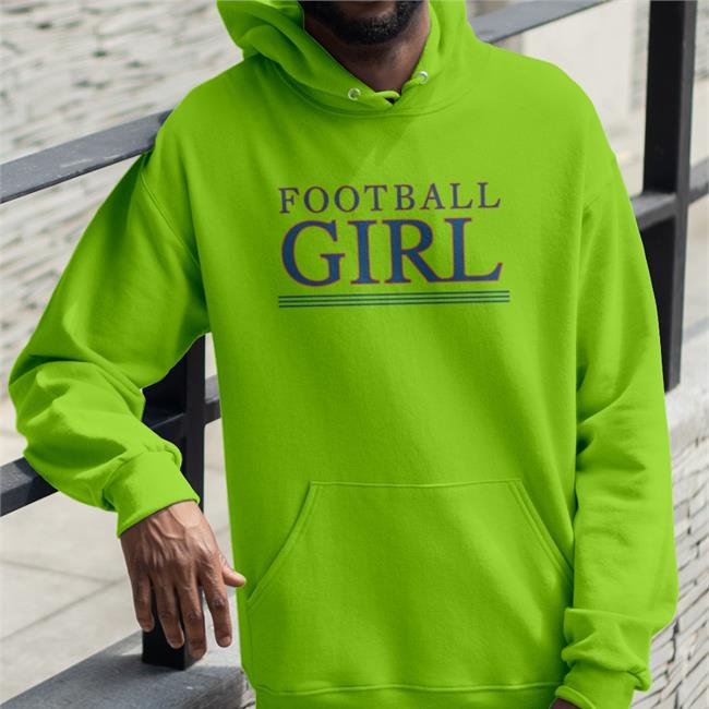 White Football Girl Sweatshirt Barstoolsports Store