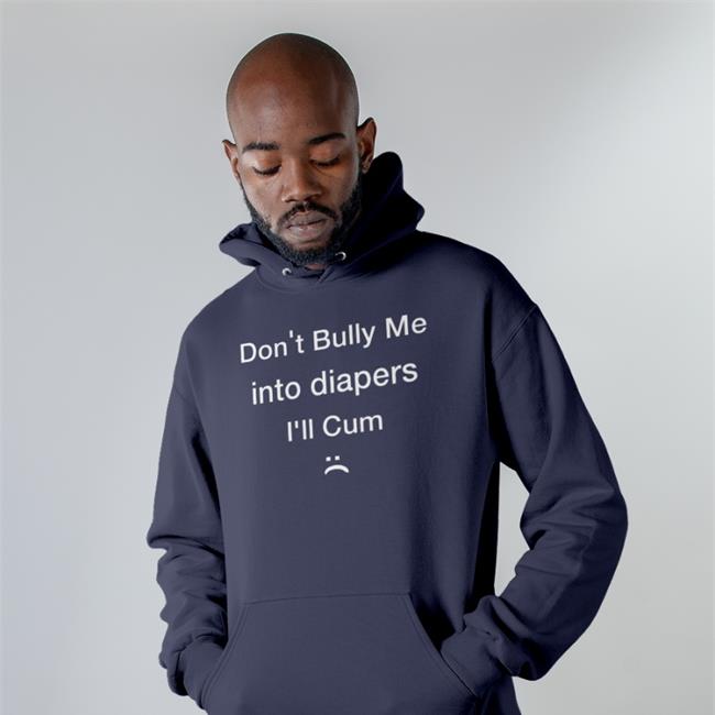 Purple Lizard Wizard Don't Bully Me Into Diapers I'll Cum Hoodie