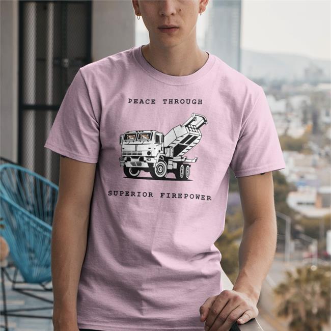 Kama Peace Through Superior Firepower T Shirts Kama_Kamilia