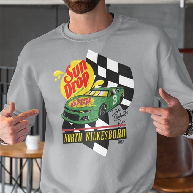 Dale Earnhardt Jr. Sun Drop North Wilkesboro 2022 Tee Shirts Shop The Shop Jr Nation Official Store