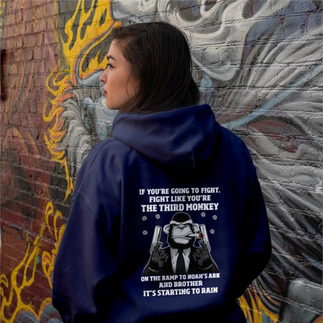 Boomer Core If You're Going To Fight Fight Like The Third Monkey Shirt Babyboomercore