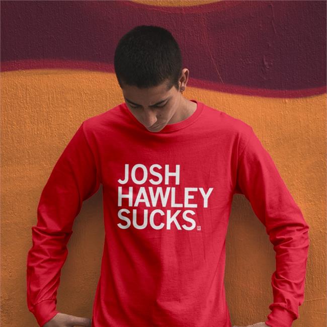 Raygun Store Josh Hawley Sucks Funny T Shirt BluesMay