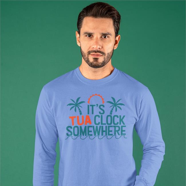 Miami Dolphins It's Tua Clock Sometimes Tee Susan Sartain