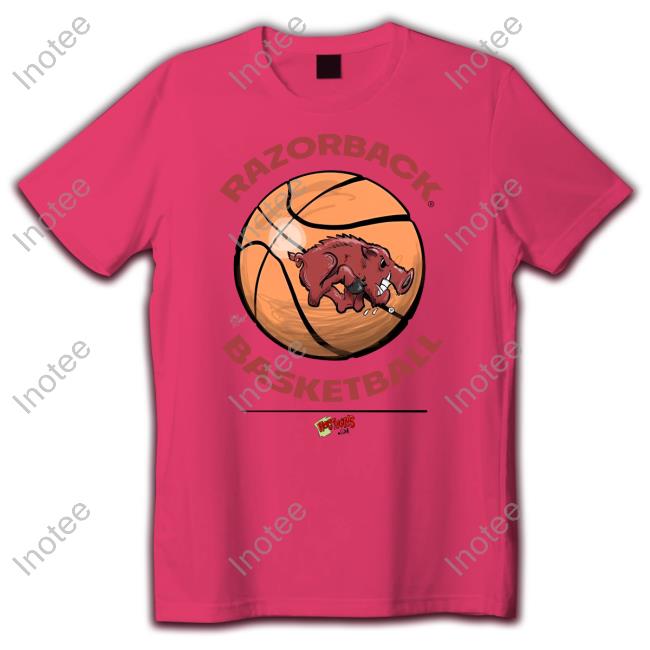 Razorback Basketball Long Sleeve Tee Razorback Basketball Tee Hogtoons