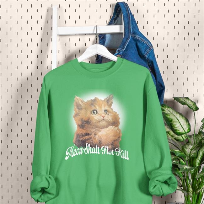 Shirts That Go Hard Meow Shalt Not Kill Shirt