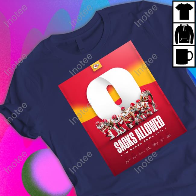 Chiefs Sacks Allowed In Super Bowl Lvii Long Sleeve T Shirt Sacks Allowed In Super Bowl Lvii Long Sleeve T Shirt