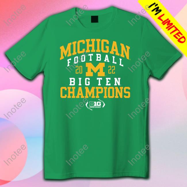 Michigan Football 2022 Big Ten Champions Tee Shirt