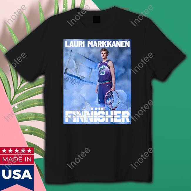 Utah Jazz Lauri Markkanen The Finnisher Long Sleeve T Shirt