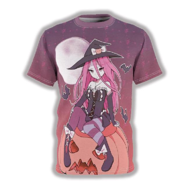 Yuuki Kawaii Witch Cute Anime Girl Unisex Aop Cut & Sew Hoodie Sweatshirt