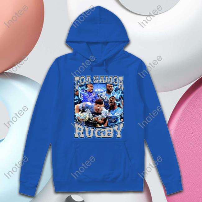 Toa Samoa Rugby Hoodie Sweatshirt Fanessah Merch Fanessah Merch Toa Samoa Rugby Shirt