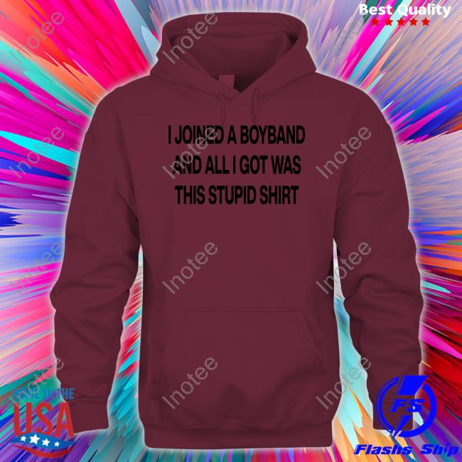 Boyband I Joined A Boyband And All I Got Was This Stupid Shirt Shirt Boyband I Joined A Boyband And All I Got Was This Stupid Shirt Tee Aloneinaboyband
