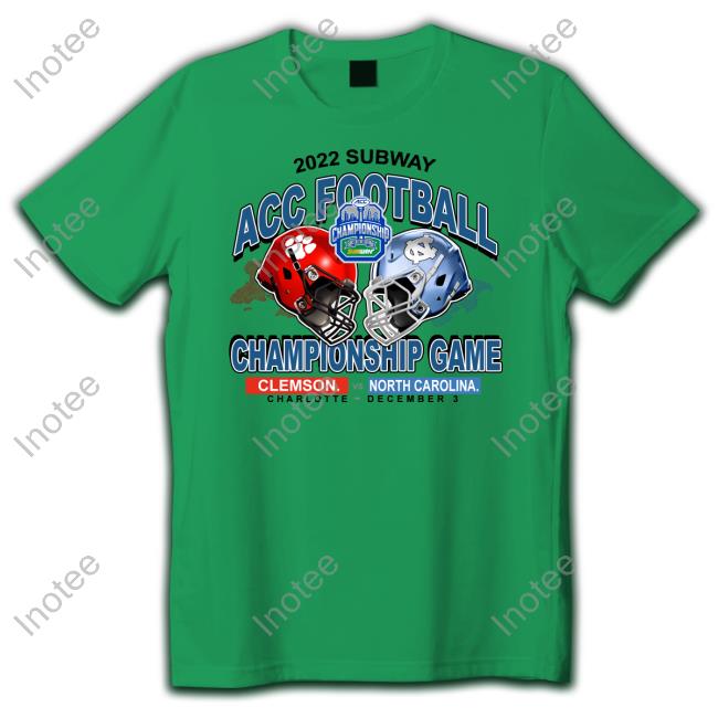 Subway Acc Football Championship Clemson Vs North Carolina Shirt