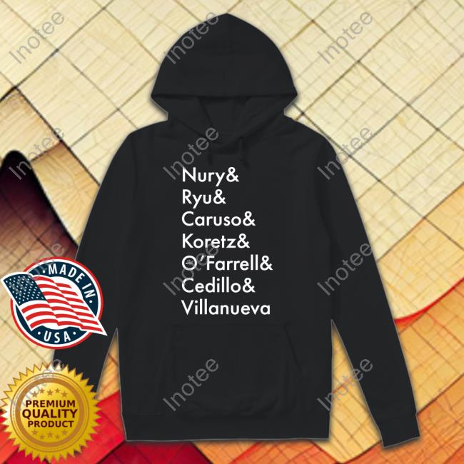 Brett "Solidarity 2022" Banditelli Nury Ryu Caruso Koretz O'farrell Cedillo Villanueva Shirts Banditelli