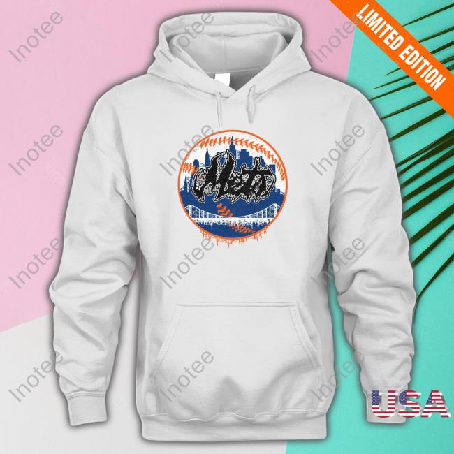 New York Mets Deathcore Logo Tee Shirt