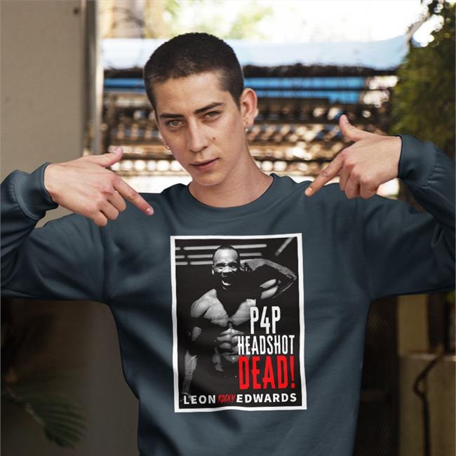 Paradigm Sports Store P4p Headshot Dead Leon Edwards T Shirt
