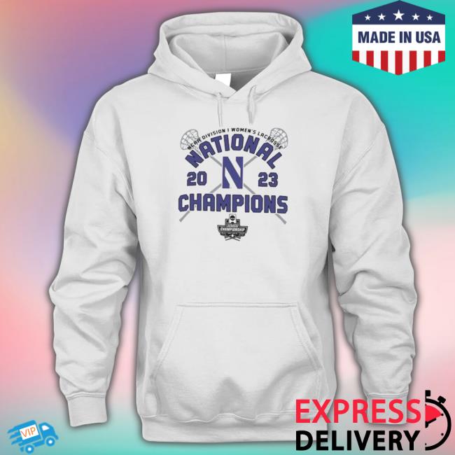 Northwestern Wildcats Champion 2023 Ncaa Women’S Lacrosse National Champions Locker Room Hoodie