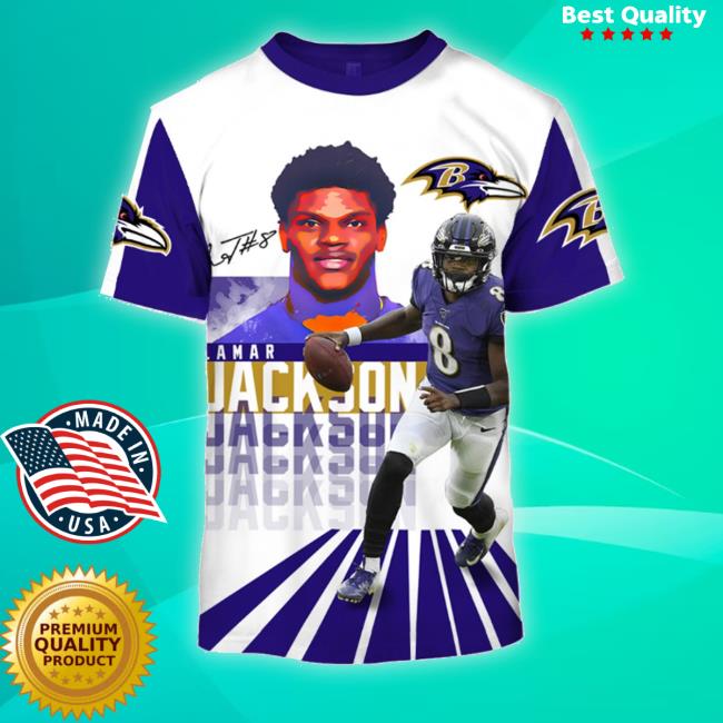 Lamar Jackson Baltimore Ravens 3D Sweater