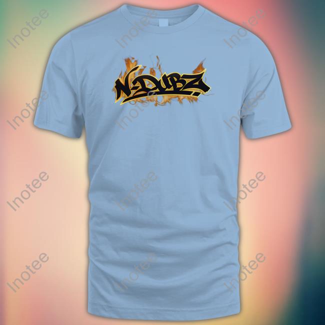 N-Dubz Tour Shirt N-Dubz Merch N-Dubz Flame Logo Shirt