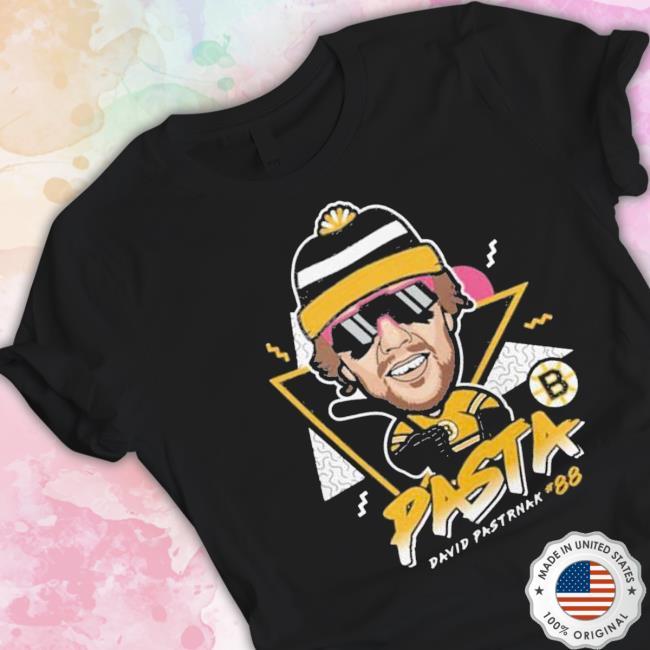 Official Pasta David Pastrnak 88 Boston Hockey Cartoo T-Shirt