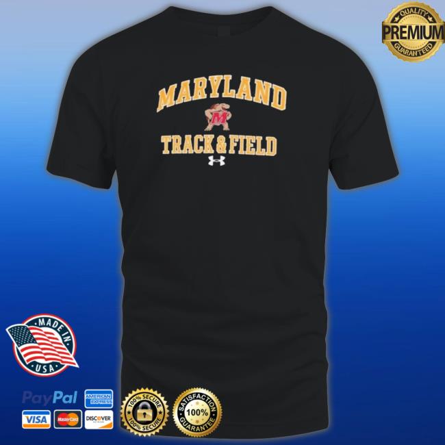 Maryland Terrapins Under Armour Track And Field All Day Fleece Pullover Sweatshirts